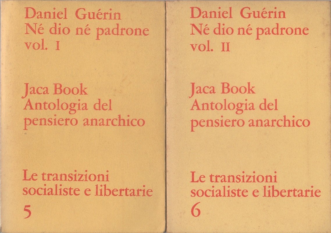 Né Dio né padrone. Due volumi - Daniel Guérin | Immagine principale