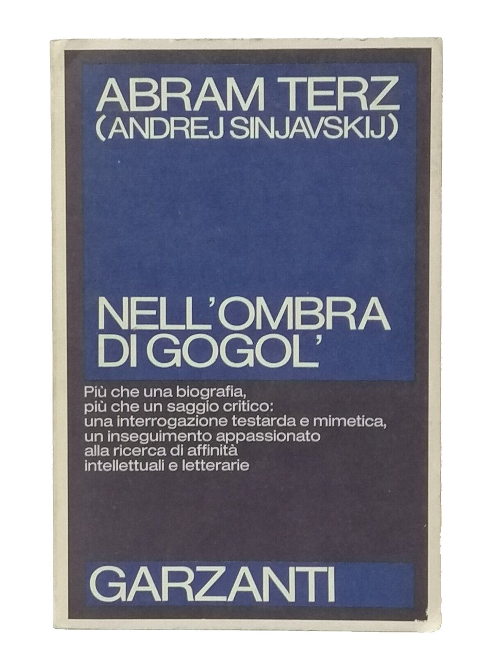Nell'Ombra Di Gogol Libro Abram Terz Sinjavskij Garznti Prima Edizione …