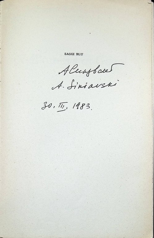 Nell'Ombra Di Gogol Libro Abram Terz Sinjavskij Garznti Prima Edizione …