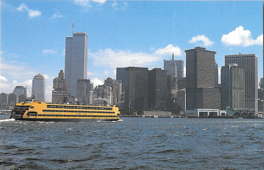 New York. Staten Island Ferry and Lower Manhattan. Non viaggiata | Immagine principale