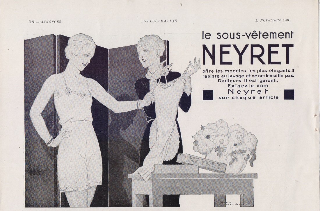 Neyret le sous-vetement. Advertising 1931 | Immagine principale