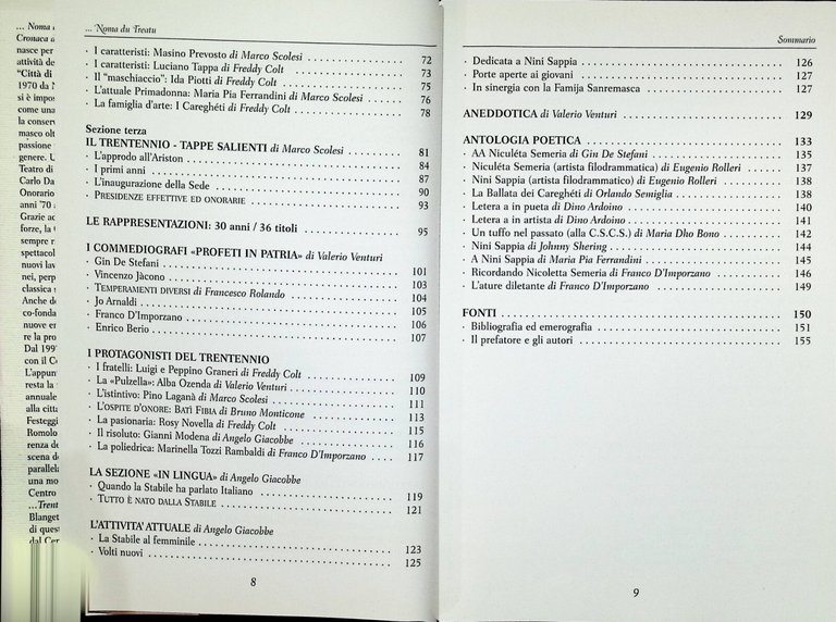 Noma Du Treatu Libro Storia e Cronaca del Teatro Sanremasco …