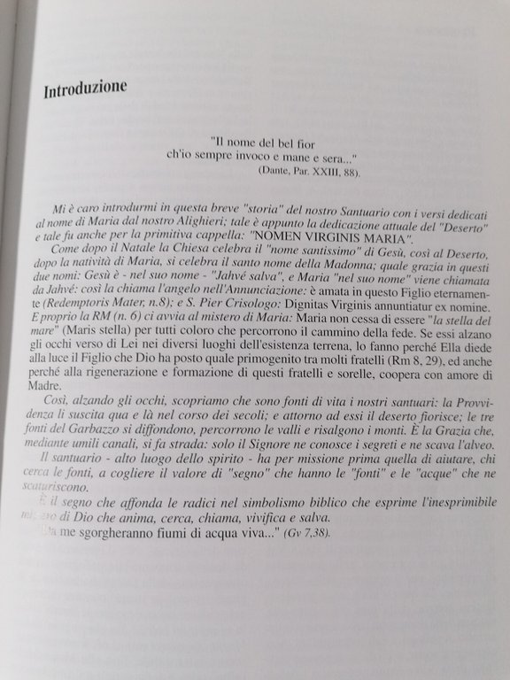 Nomen Virgins Maria Storia Del Santuario Di N.S. Del Deserto …