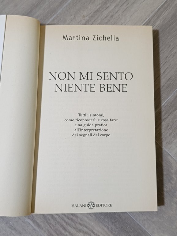 Non mi sento niente bene