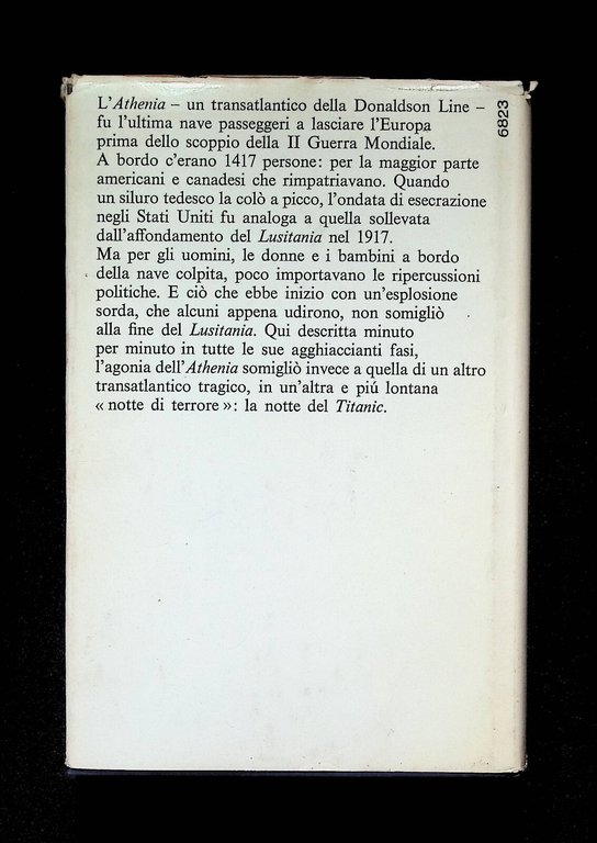 Notte di Terrore Libro Max Caulfield Tragedia Transatlantico Athenia 1^ …