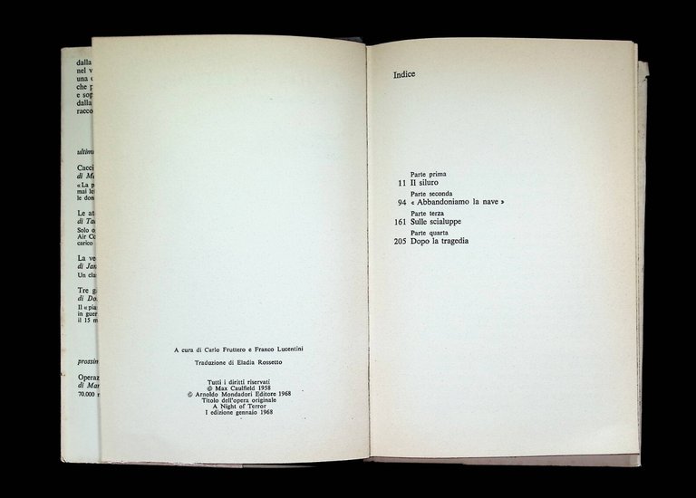 Notte di Terrore Libro Max Caulfield Tragedia Transatlantico Athenia 1^ …