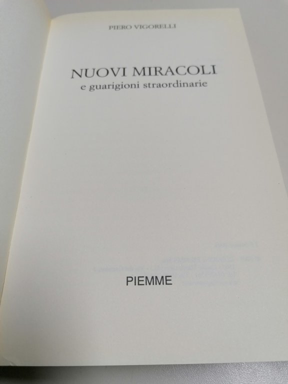 Nuovi Miracoli E Guarigioni Straordinarie Libro Vigorelli Madre Teresa Veggenti