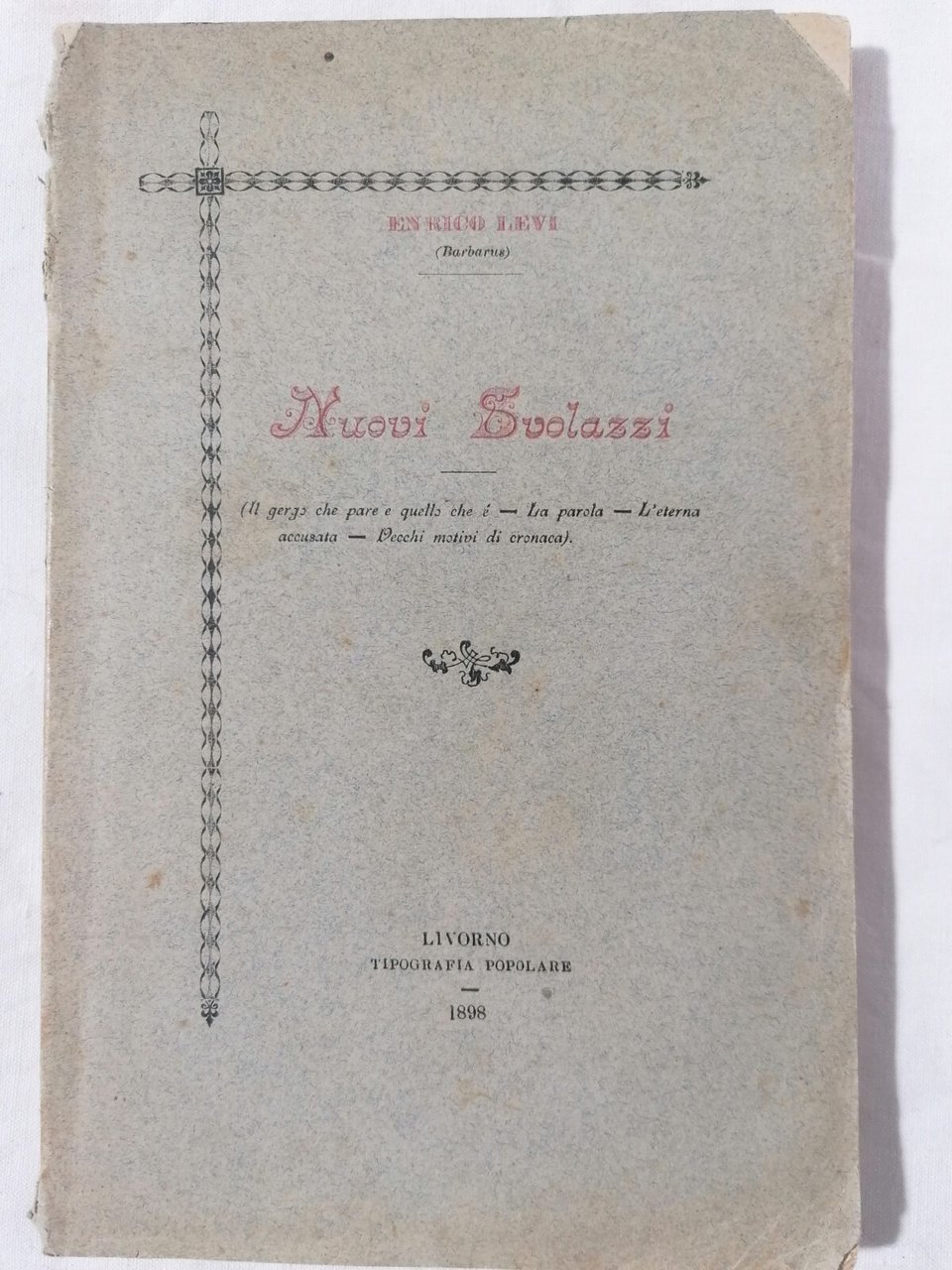 Nuovi Svolazzi. Il gergo che pare quello che è