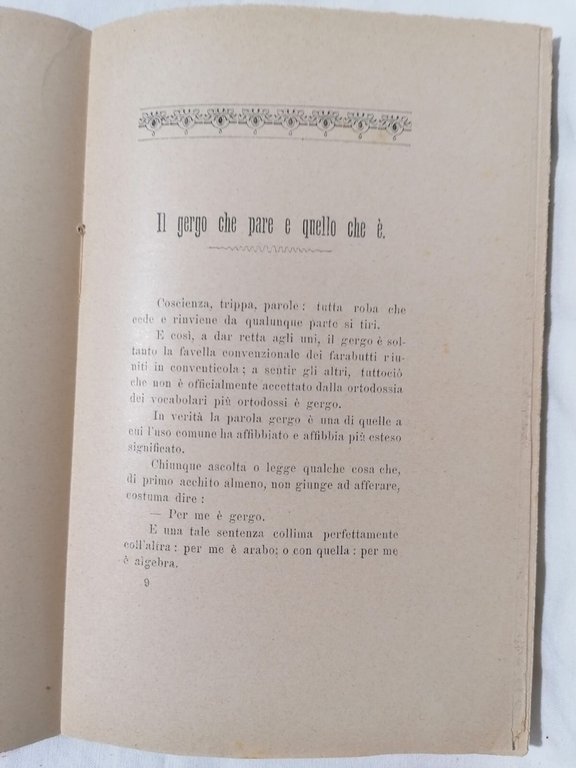 Nuovi Svolazzi. Il gergo che pare quello che è