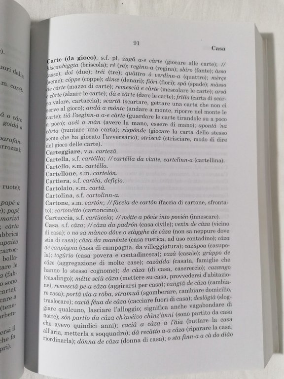 Nuovo Dizionario Italiano Genovese Illustrato e Commentato Libro Bampi Dialetto