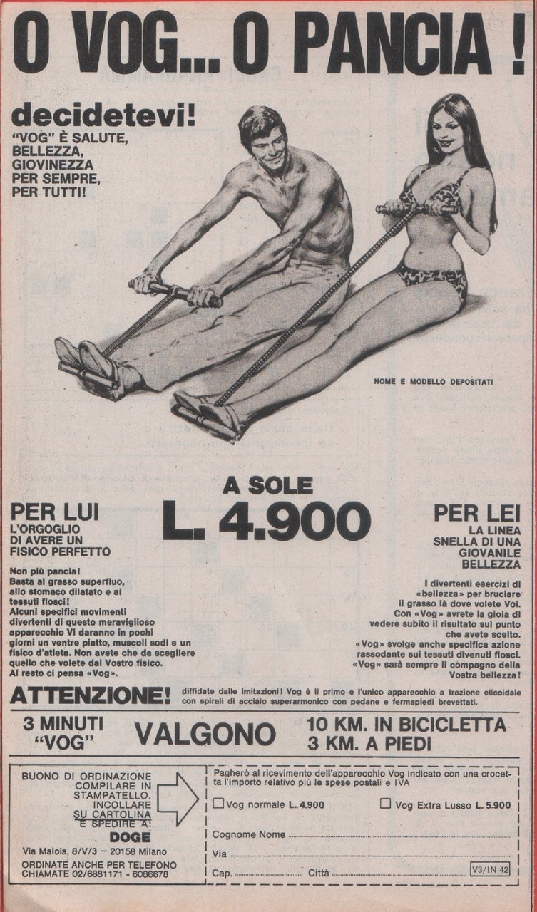 O Vog... o Pancia!. Advertising 1975 | Immagine principale