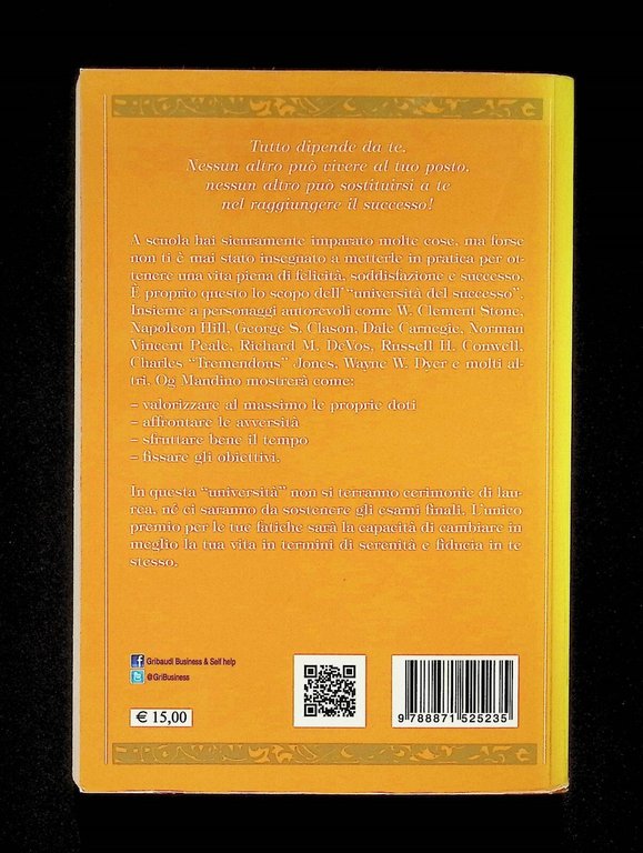 Og Mandino Università del Successo Volume I Gribaudi Motivazionale 9788871525235