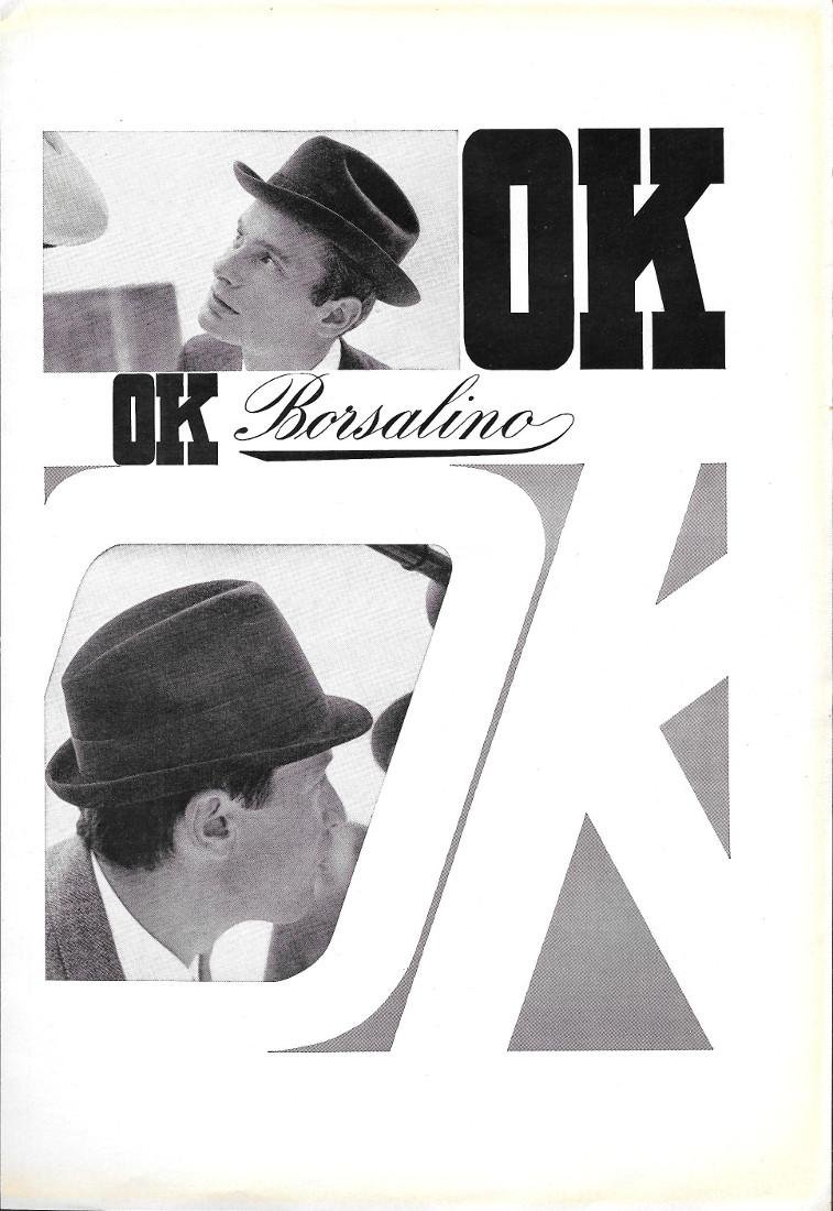 OK Borsalino. Advertising 1964 | Immagine principale