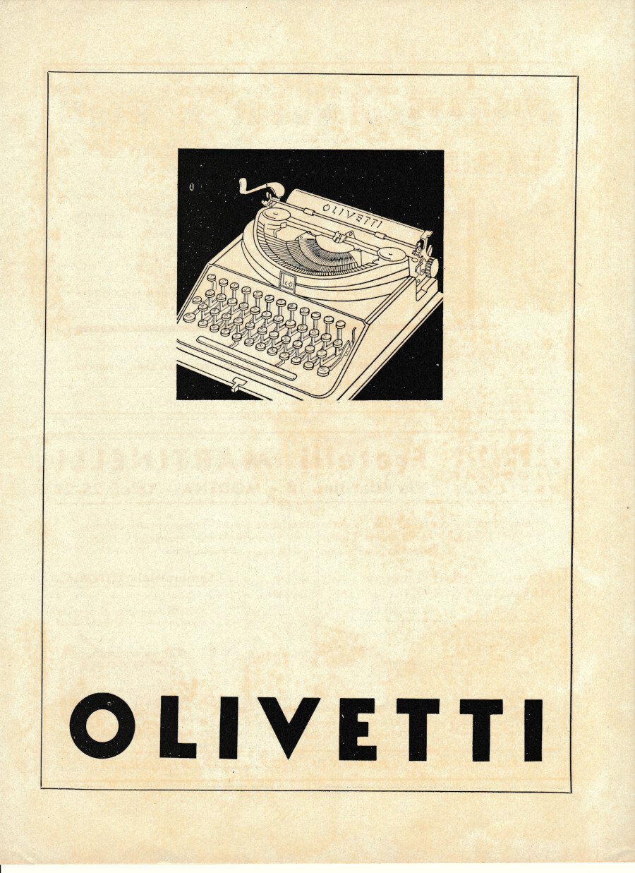 Olivetti. Advertising 1936 | Immagine principale