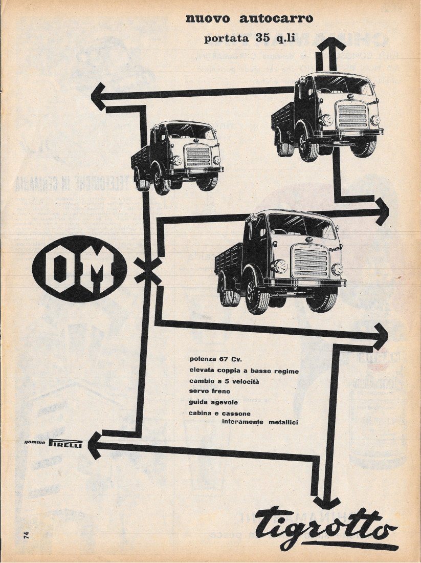 OM Tigrotto - Advertising 1956 | Immagine principale