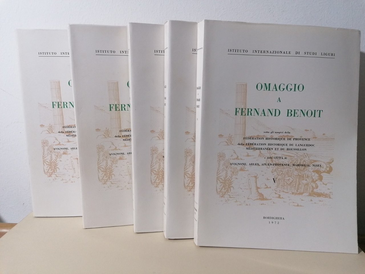Omaggio A Fernand Benoit 5 Volumi Libri Bordighera Bicknell 1972 …