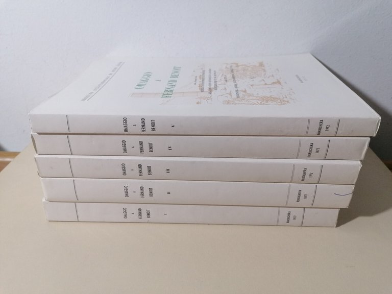 Omaggio A Fernand Benoit 5 Volumi Libri Bordighera Bicknell 1972 …