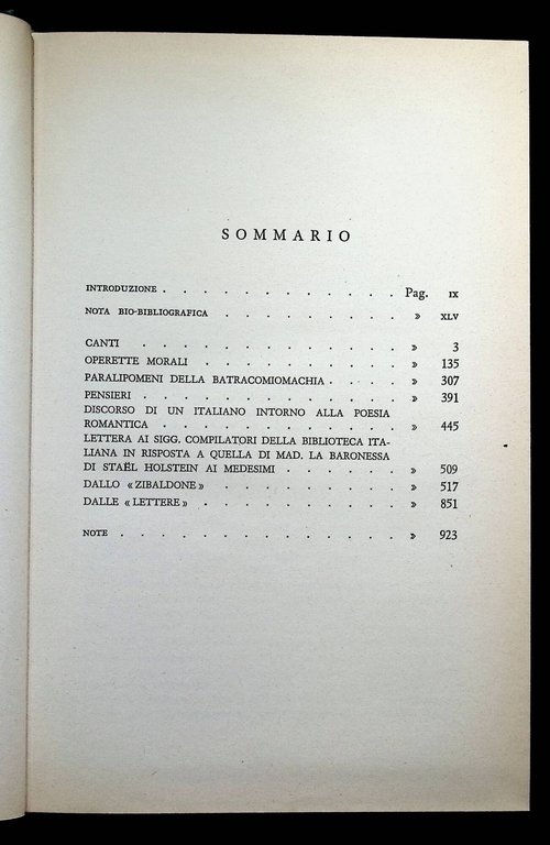 Opere di Leopardi. Le Corone