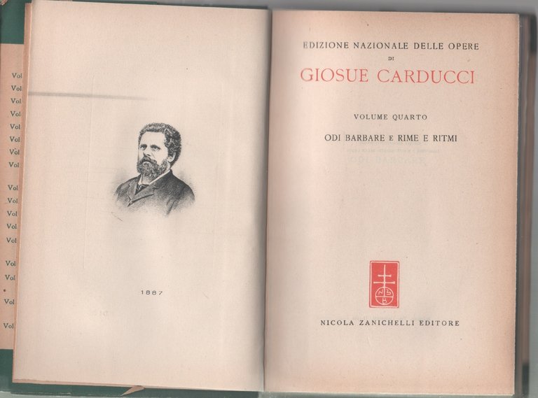 Opere. IV. Odi barbare e Rime e ritmi- Giosue Carducci | Immagine Gallery 2