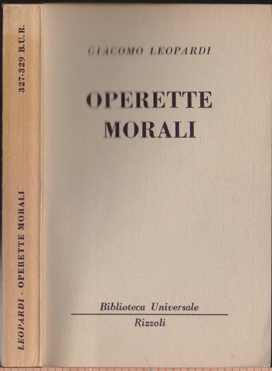 Operette morali - (327-329 B.U.R.) - Giacomo Leopardi | Immagine principale