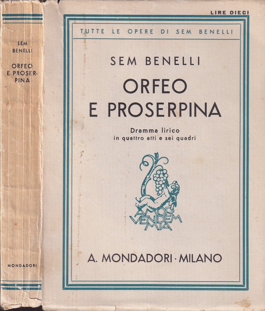 Orfeo e Proserpina. Dramma Lirico in Quattro Atti e Sei …