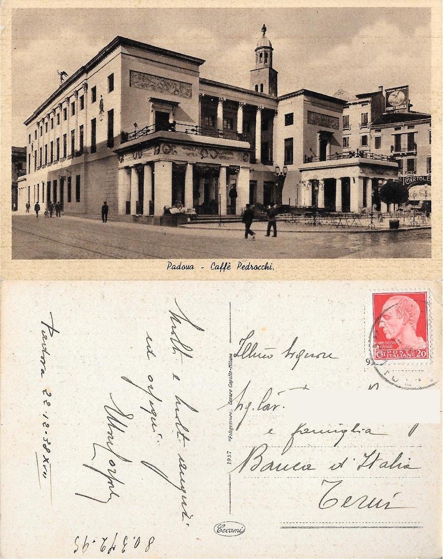 Padova. Caffè Pedrocchi. Viaggiata 1938 | Immagine principale