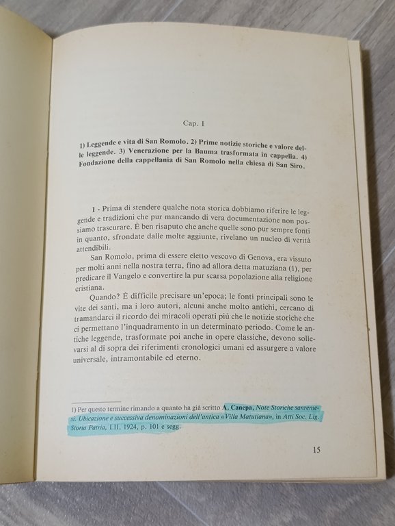 Pagine di Storia Sanremasca. La Bauma e il Convento di …