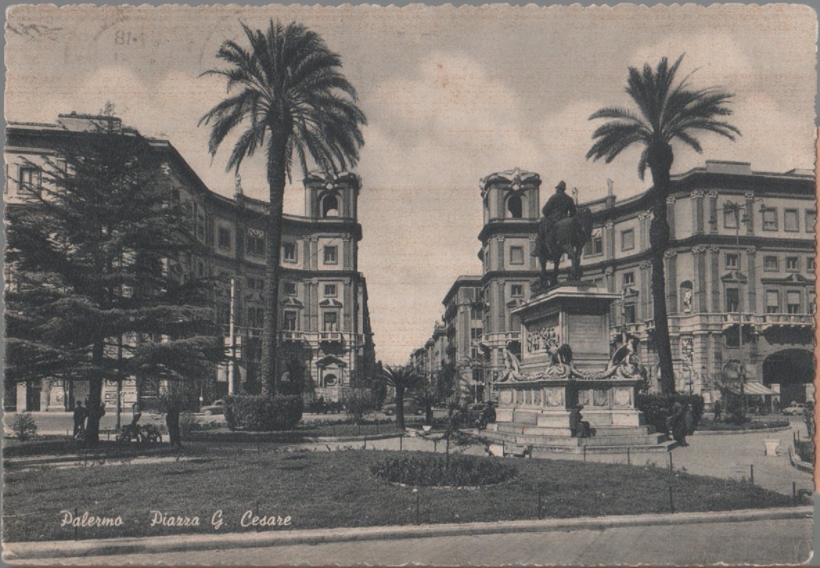 Palermo. Piazza G. Cesare. Viaggiata 1961 | Immagine principale