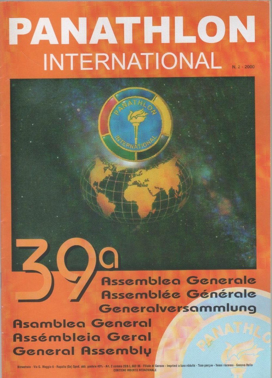 Panathlon International. 2000. n 2. 39a assemblea generale | Immagine principale