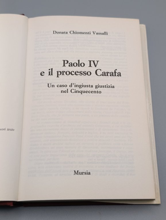 Paolo IV e il processo Carafa : un caso d'ingiusta …