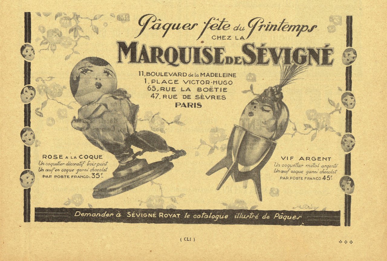 Paques fete du printemps chez la Marquise de Sevigné. Advertising … | Immagine principale