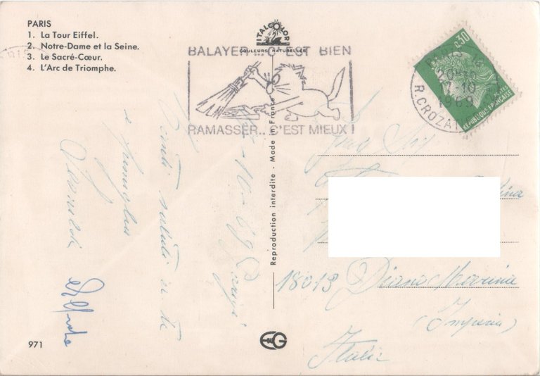 Parigi. Vedute. Viaggiata 1969 | Immagine Gallery 2