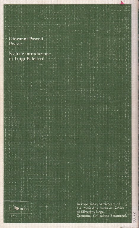 Pascoli. Poesie (I Grandi Libri)(