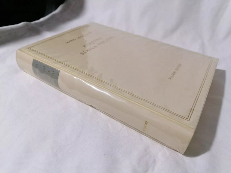 Pasquino Statua Parlante - Libro Mario Dell'Arco, Bulzoni Roma 1967 …