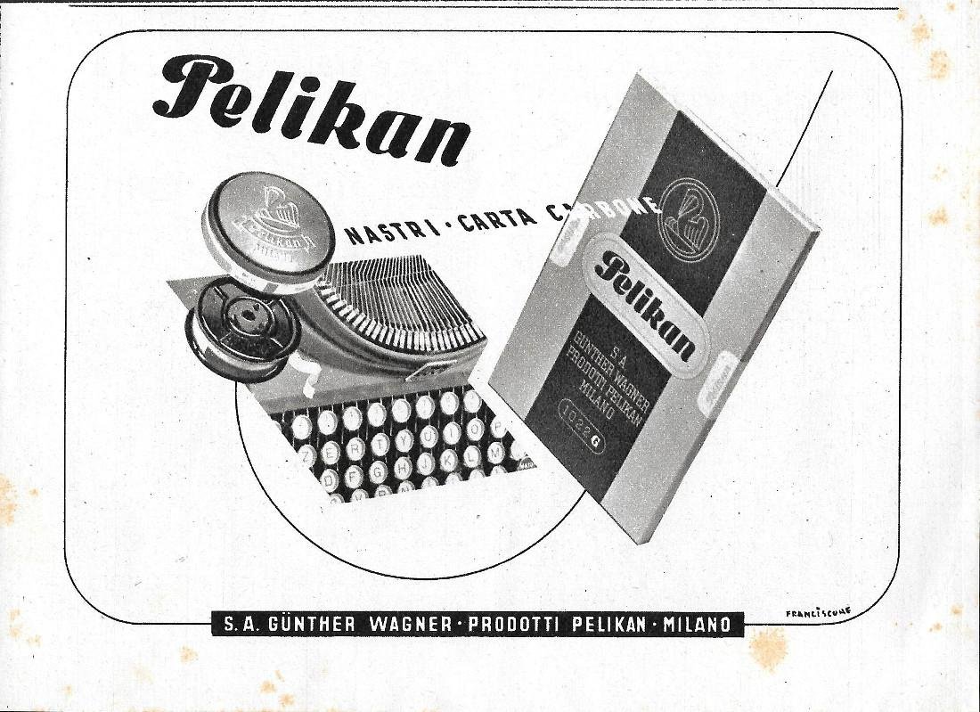 Pelikan, nastri e carta carbone. Advertising 1941 | Immagine principale
