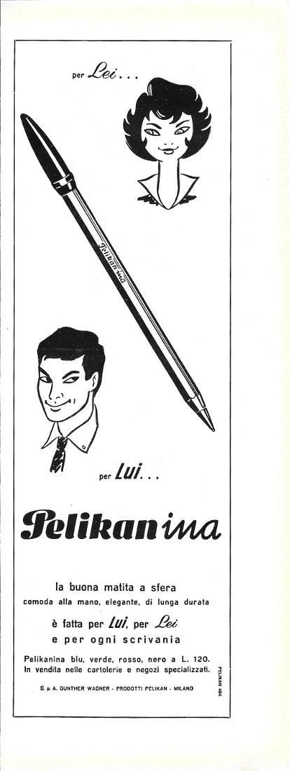 Pelikanina. Advertising 1961 | Immagine principale