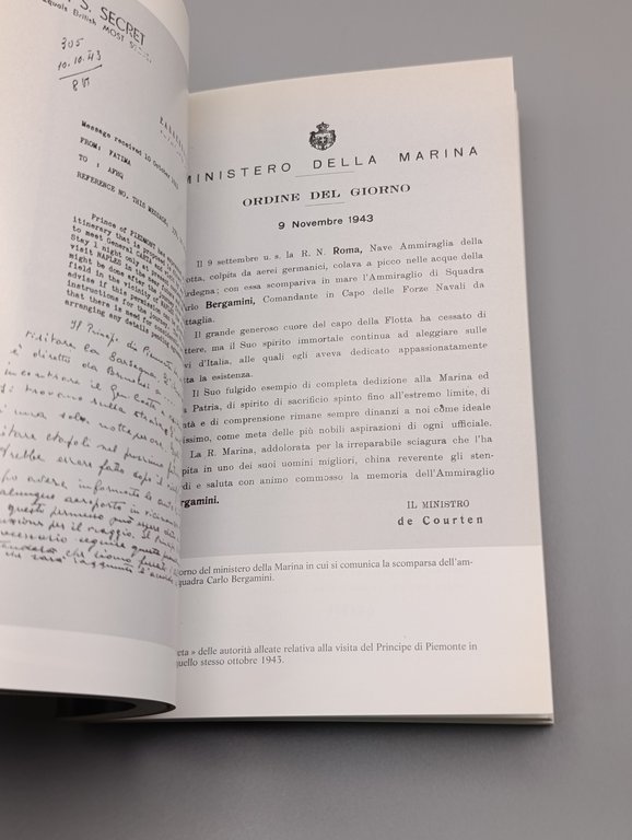 Per l'onore dei Savoia. Da un superstite della corazzata Roma …