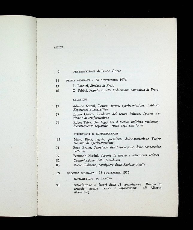 Per Una Politica Del Teatro Atti Convegno Partito Comunista Italiano …