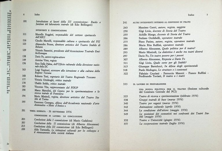 Per Una Politica Del Teatro Atti Convegno Partito Comunista Italiano …