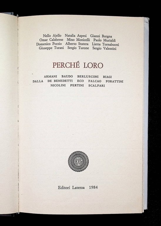 Perché Loro Armani Baudo Berlusconi Biagi Eco Pertini Falcao | Immagine Gallery 2