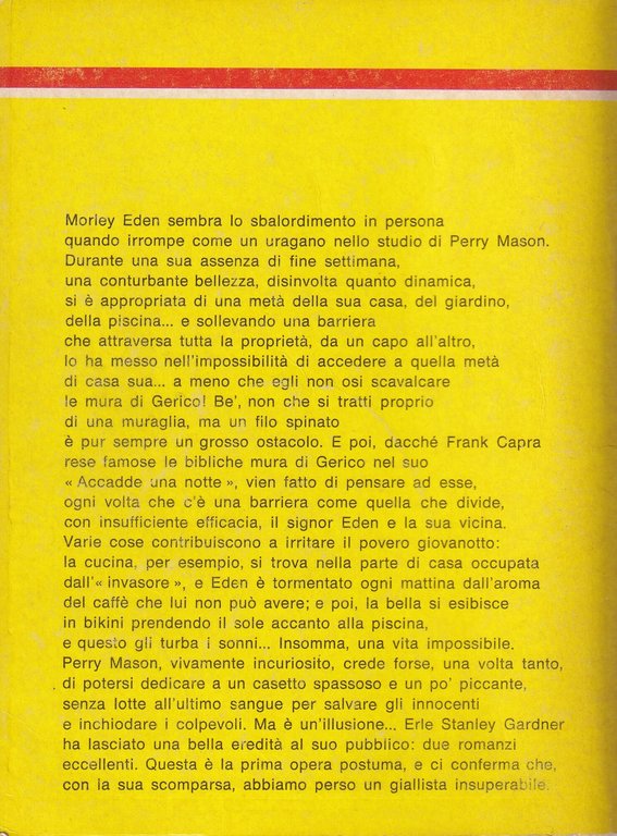 Perry Mason e le Mura di Gerico. Giallo Mondadori 1280