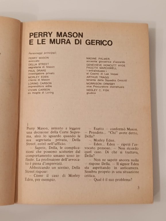 Perry Mason e le Mura di Gerico. Giallo Mondadori 1280