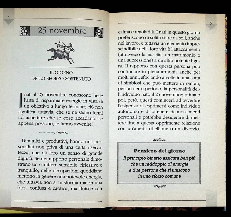 Personology. Il Linguaggio Segreto Delle Date di Nascita. 25 Novembre