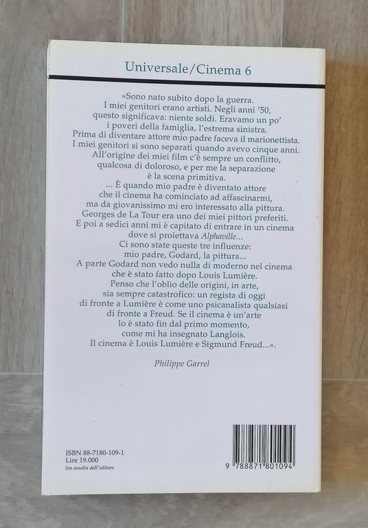 Philippe Garrel Libro XII Festival Cinema 1^ Ediz Della Casa …