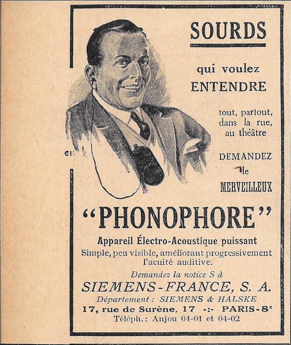 Phonophore appareil electro-acoustique - Advertising 1920 | Immagine principale
