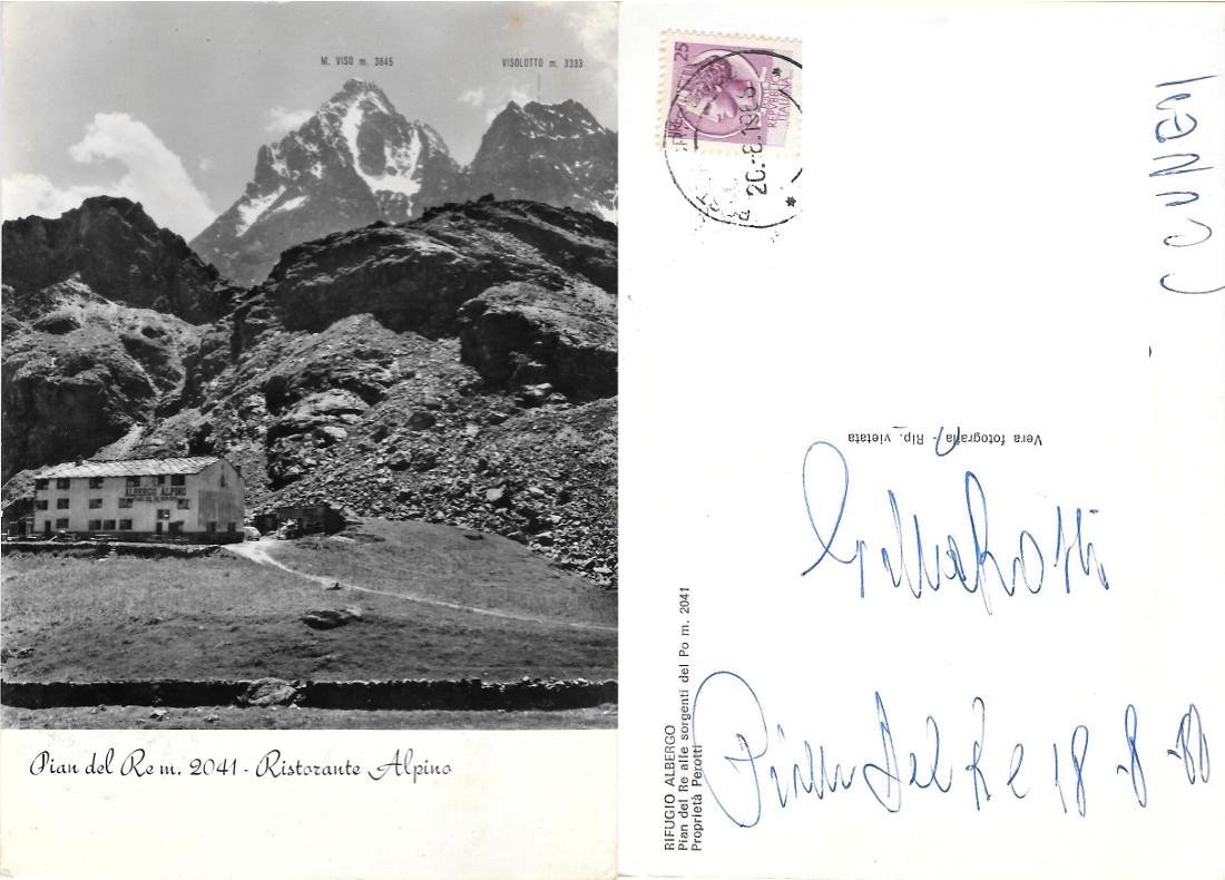 Pian de Re (CN). Ristorante Alpino. Viaggiata 1968 | Immagine principale