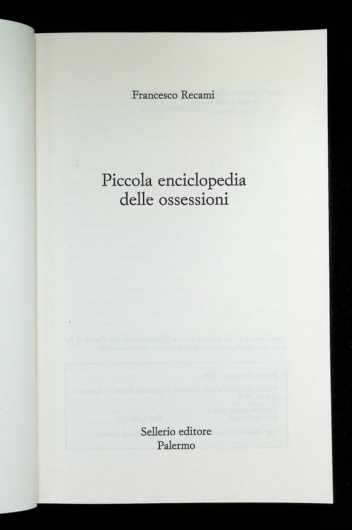 Piccola enciclopedia delle ossessioni