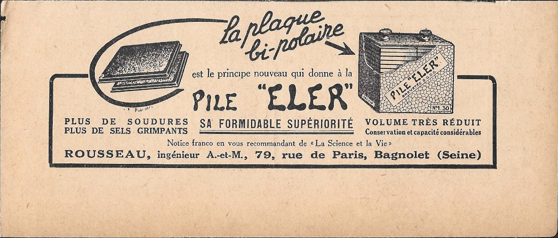 Pile Eler - Advertising 1928 | Immagine principale