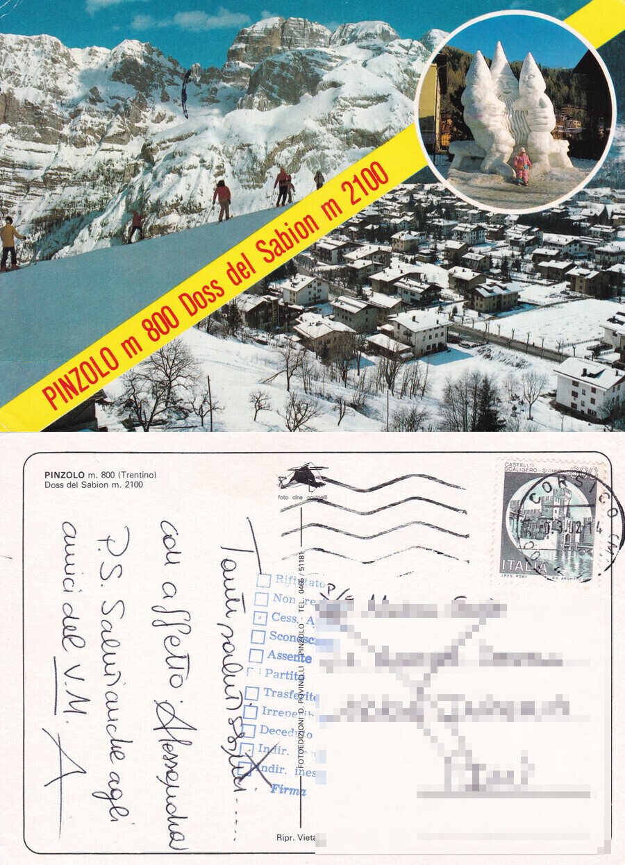 Pinzolo, m 800. Doss del Sabion - Viaggiata | Immagine principale