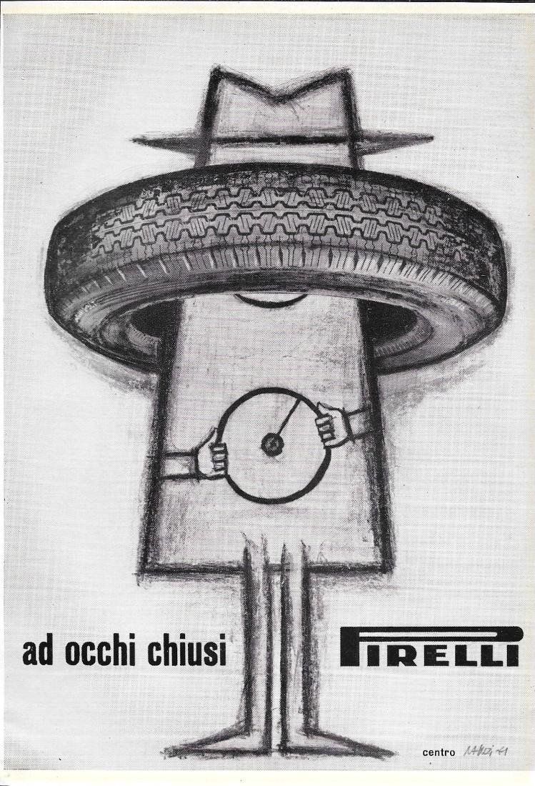 Pirelli ad occhi chiusi. Advertising 1963 | Immagine principale